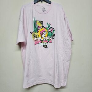 Buc-ee's Texas‎ Graphic T Shirt 2XL Pink Cactus Beaver Logo Cotton Tee
